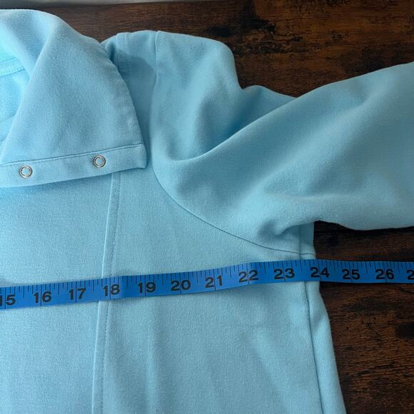 J.Jill Fit Double-Knit Snap-Collared Tunic Light Blue Size XL Tall Lounge Casual - Picture 11 of 11